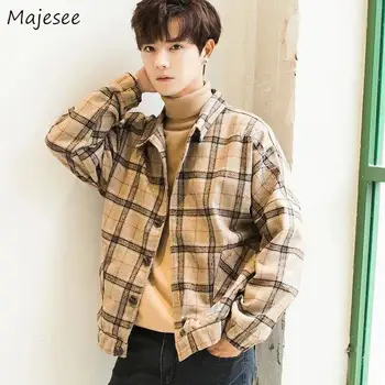 Jacket Men Plaid Plus Size Japanese Streetwear Males All Match Clothes Mens Jackets and Coats High Quality Keep Warm Daily Chic 
Jacket Men Plaid Plus Size Japanese Streetwear Males All Match Clothes Mens Jackets and Coats High Quality Keep Warm Daily Chic
