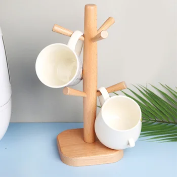 1 Set Tree Shape Wood Coffee Tea Cup Storage Holder Stand Home Kitchen Mug Hanging Display Rack Drinkware Shelf With 6 Hooks
1 Set Tree Shape Wood Coffee Tea Cup Storage Holder Stand Home Kitchen Mug Hanging Display Rack Drinkware Shelf With 6 Hooks