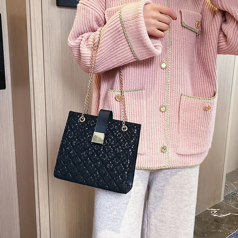 2019 Winter New Style Korean-style Lady Bag Chain Bag Rhombus Spiraea Retro Shoulder Bag Lace Versatile Shoulder Bag
2019 Winter New Style Korean-style Lady Bag Chain Bag Rhombus Spiraea Retro Shoulder Bag Lace Versatile Shoulder Bag