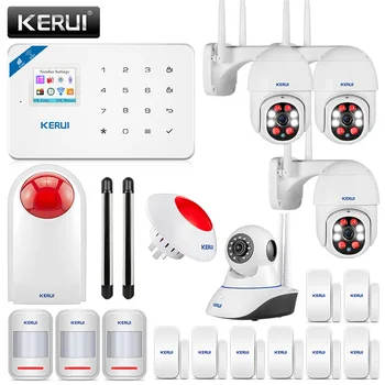 KERUI Home Security Alarm System W18 GSM WIFI Connection Mobile APP Receiving Color Screen Wireless Security Burglar Alarm Kit
KERUI Home Security Alarm System W18 GSM WIFI Connection Mobile APP Receiving Color Screen Wireless Security Burglar Alarm Kit