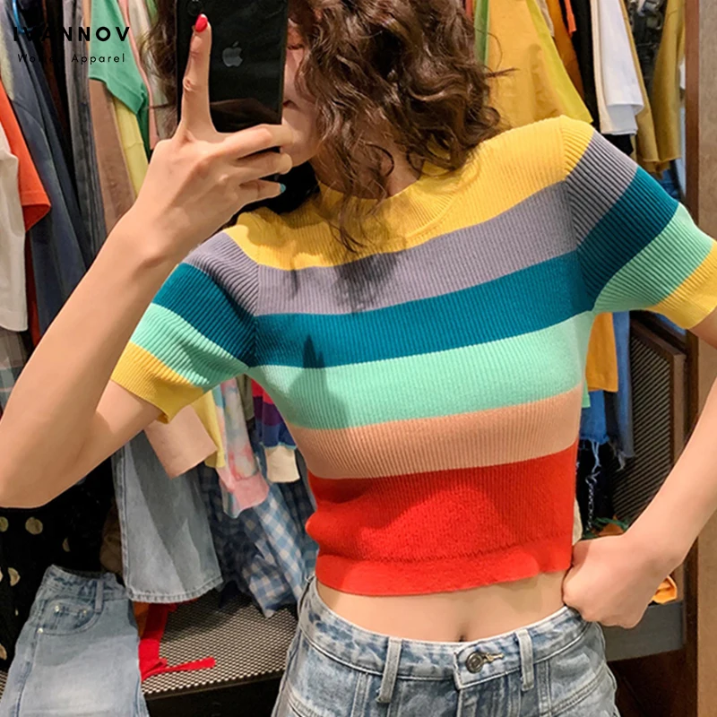 Autumn Spring Bottoming Knitted Crop Tops Short Sleeve Stretch Skinny Slim Pullovers Half Turtleneck Women Sweaters Bottoming
Autumn Spring Bottoming Knitted Crop Tops Short Sleeve Stretch Skinny Slim Pullovers Half Turtleneck Women Sweaters Bottoming