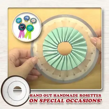 Large Rosette Maker Multicoloured Round Yo-Yo Maker Sewing Crafts Embellishment 
Large Rosette Maker Multicoloured Round Yo-Yo Maker Sewing Crafts Embellishment