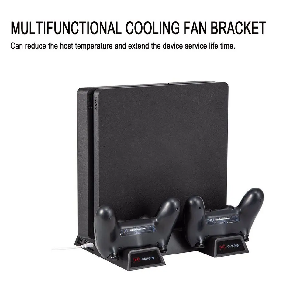 Charge Cooling Bracket Charging base with Cooler Fan for PS4/Slim/Pro 3 in 1 Dual Fan Cooling Base Game Heat Dissipation Base
Charge Cooling Bracket Charging base with Cooler Fan for PS4/Slim/Pro 3 in 1 Dual Fan Cooling Base Game Heat Dissipation Base
