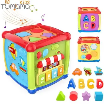 Tumama Multifunctional Musical Toys Toddler Baby Box Music Activity Cube Gear Clock Geometric Blocks Sorting Educational Toys
Tumama Multifunctional Musical Toys Toddler Baby Box Music Activity Cube Gear Clock Geometric Blocks Sorting Educational Toys