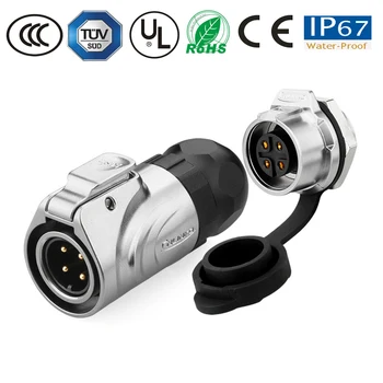 Waterproof Connector M16 4 Pin IP67 Industrial Wire and Cable Connector Metal Plug and Master Socket Electric Vehicle Equipment
Waterproof Connector M16 4 Pin IP67 Industrial Wire and Cable Connector Metal Plug and Master Socket Electric Vehicle Equipment