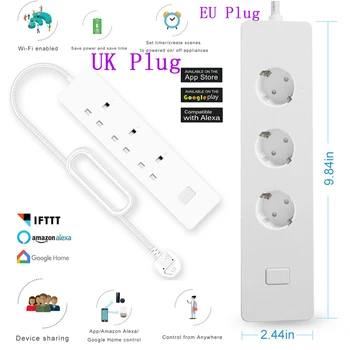 Smart Wifi Power Strip Surge Protector Multiple Power Sockets 2 USB Port Voice Control for Amazon Echo Alexa's Google Home Timer
Smart Wifi Power Strip Surge Protector Multiple Power Sockets 2 USB Port Voice Control for Amazon Echo Alexa's Google Home Timer