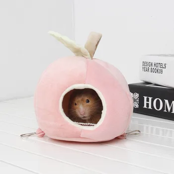 Small Pet Nest Autumn Winter Comfortable Warm Plus Velvet Cute Apple Hamster Cotton Hanging Nest Rabbit Bed Small Pet Supplies
Small Pet Nest Autumn Winter Comfortable Warm Plus Velvet Cute Apple Hamster Cotton Hanging Nest Rabbit Bed Small Pet Supplies