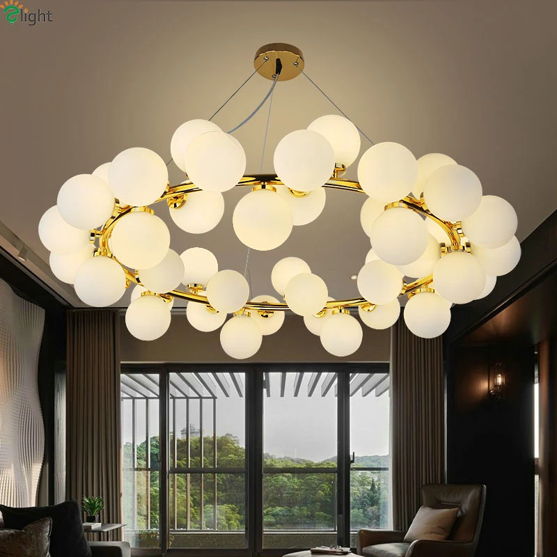 Nordic Magic Beans Foyer G4 Led Chandelier Creative Frosted Glass Iron Bedroom Chandelier Round Diningroom Led Chandelier Lamp
Nordic Magic Beans Foyer G4 Led Chandelier Creative Frosted Glass Iron Bedroom Chandelier Round Diningroom Led Chandelier Lamp