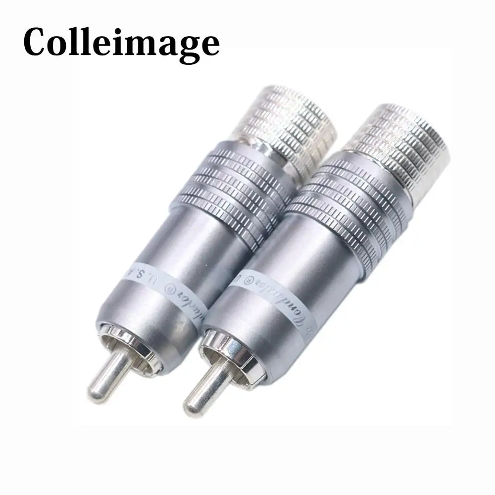 Colleimage 4pcs Hifi CMC-8236-WU Silver Plated RCA Plug Hi-end Rhodium-plated Carbon Fiber RCA Connector for Diy RCA Cable
Colleimage 4pcs Hifi CMC-8236-WU Silver Plated RCA Plug Hi-end Rhodium-plated Carbon Fiber RCA Connector for Diy RCA Cable