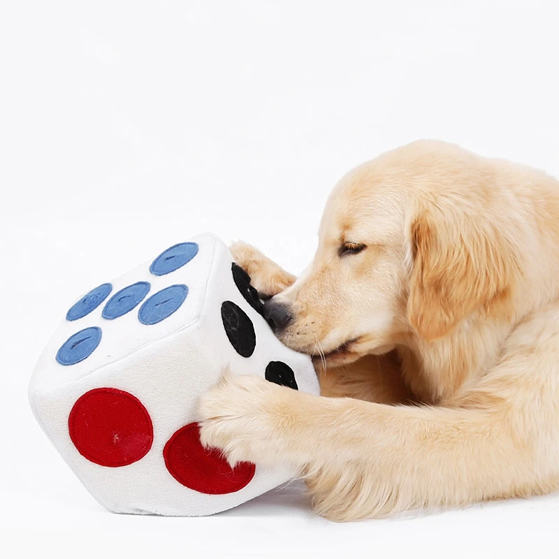 Pet Dog Plush Dice Toy Food Dispenser Treat Puzzle Toy for Puppy Dog Intellegent Training Toy Food Leaking Playing Plush Dice
Pet Dog Plush Dice Toy Food Dispenser Treat Puzzle Toy for Puppy Dog Intellegent Training Toy Food Leaking Playing Plush Dice