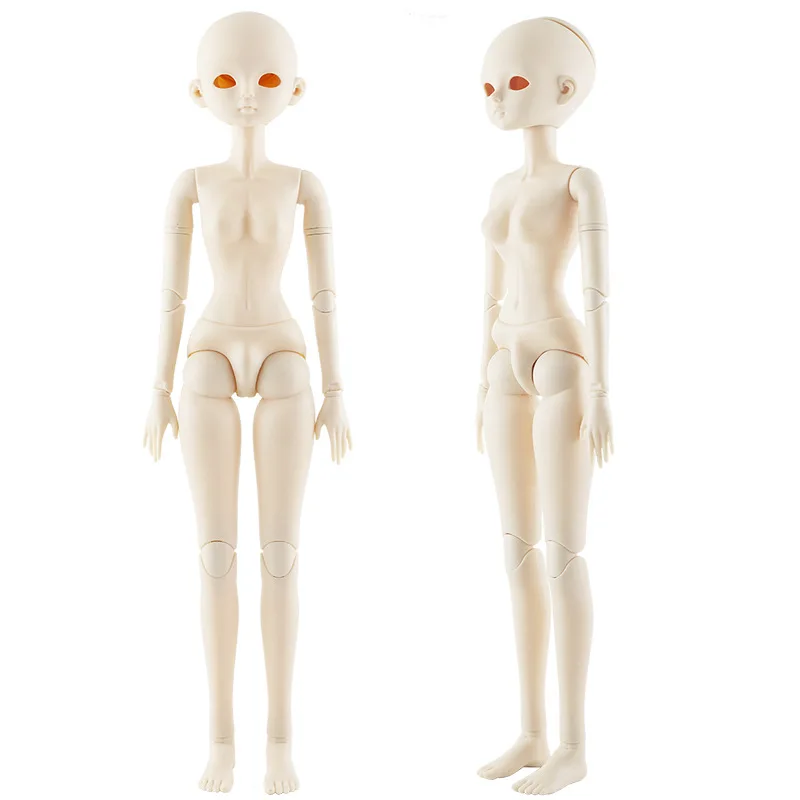 60 см сменные глаза открытые 1/3 Bjd/sd куклы нормальная кожа макияж голова голубые