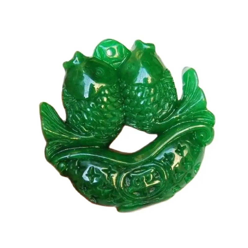 Natural dry green with openwork pendant Tielong born Pisces jade jade emerald jade pendant
Natural dry green with openwork pendant Tielong born Pisces jade jade emerald jade pendant