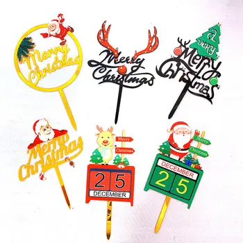 2020 Christmas Cake Toppers Golden Acrylic Merry Xmas Cupcake Topper Decoration For Kids parties desserts cakes flags Xmas gifts 
2020 Christmas Cake Toppers Golden Acrylic Merry Xmas Cupcake Topper Decoration For Kids parties desserts cakes flags Xmas gifts