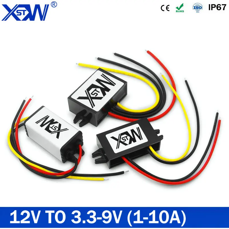 DC to DC Waterproof Converter 12V to 3.3V 3.7V 4.2V 6V 7.5V 9V 10A Step Down Module Power Converter CE Aluminum Transfomer
DC to DC Waterproof Converter 12V to 3.3V 3.7V 4.2V 6V 7.5V 9V 10A Step Down Module Power Converter CE Aluminum Transfomer