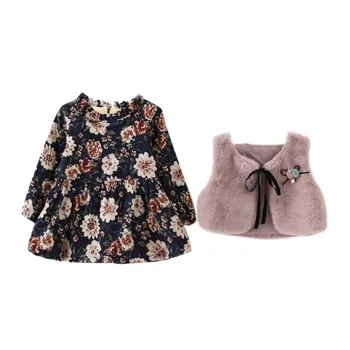 New Autumn Winter girls clothes sets Dress Faux Fur Vest 2pcs full sleeve clothing children active suits cotton kids
New Autumn Winter girls clothes sets Dress Faux Fur Vest 2pcs full sleeve clothing children active suits cotton kids