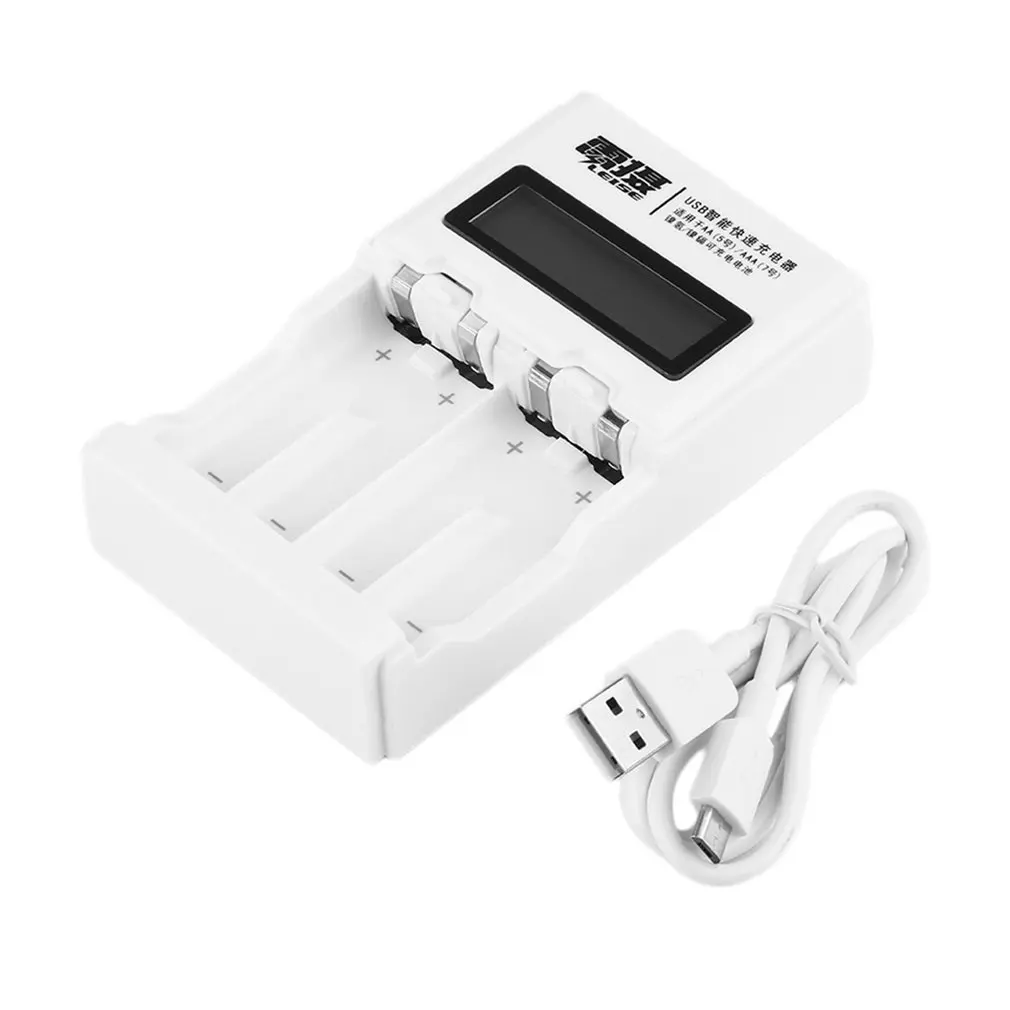 Intelligent Screen Display Fast Charging Battery Charger Convenient Charging Suitable For AA AAA Rechargeable Battery 4 Slots
Intelligent Screen Display Fast Charging Battery Charger Convenient Charging Suitable For AA AAA Rechargeable Battery 4 Slots