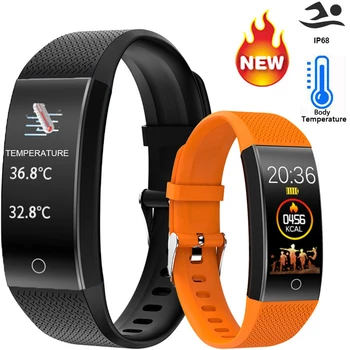 Body Temperature Smart Watch Fitness Tracker Bracelet QW18T Fitness Wristbands Blood Pressure IP68 Waterproof Sports Pedometer
Body Temperature Smart Watch Fitness Tracker Bracelet QW18T Fitness Wristbands Blood Pressure IP68 Waterproof Sports Pedometer