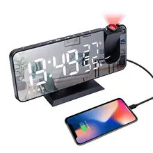 LED Digital Projection Alarm Clock Table Electronic Alarm Clock with Projection FM Radio Time Projector USB Wake Up Clock
LED Digital Projection Alarm Clock Table Electronic Alarm Clock with Projection FM Radio Time Projector USB Wake Up Clock