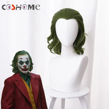 Coshome 2019 Movie Joker Wigs Penny Wise Joaquin Phoenix Orgin Arthur Fleck Short Curly Wig Cosplay Costume Green Wigs
Coshome 2019 Movie Joker Wigs Penny Wise Joaquin Phoenix Orgin Arthur Fleck Short Curly Wig Cosplay Costume Green Wigs