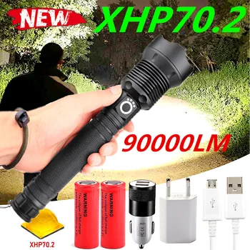 Most Powerful Led Flashlight XHP70.2 Flashlight USB Zoom Led Torch Lamp XHP70 XHP50.2 18650 Battery Best for Outdoor activity
Most Powerful Led Flashlight XHP70.2 Flashlight USB Zoom Led Torch Lamp XHP70 XHP50.2 18650 Battery Best for Outdoor activity