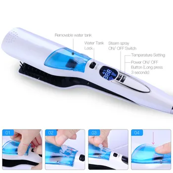 New style liquid Hair steam crystal straight hair double use electric splint does not hurt the air bangs big curlers hair
New style liquid Hair steam crystal straight hair double use electric splint does not hurt the air bangs big curlers hair