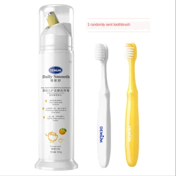 Children's Toothpaste/Toothbrush Set Press Type 3-12 Baobao 2-6 Years Old Anti-Moth Fluorine-Free Swallowing
Children's Toothpaste/Toothbrush Set Press Type 3-12 Baobao 2-6 Years Old Anti-Moth Fluorine-Free Swallowing