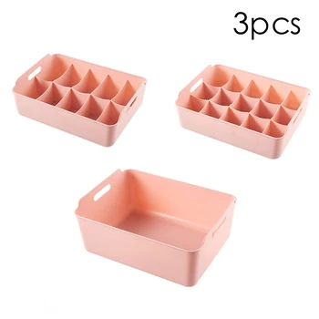 3PCS Plastic Underwear Storage Box Wardrobe Bra Sock Clothes Toy Organizer with Lid Closet Finishing Box Cosmetic Container Box 
3PCS Plastic Underwear Storage Box Wardrobe Bra Sock Clothes Toy Organizer with Lid Closet Finishing Box Cosmetic Container Box