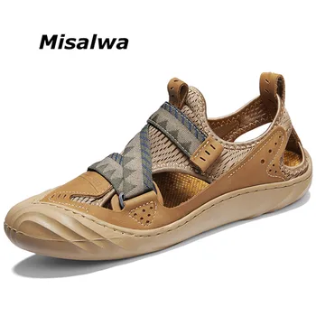 Misalwa Webbing Pig Leather Anti-collision Mesh Men Sandals Flat Casual Outdoor Trendy Young Men Shoes Summer Sneakers Close Toe
Misalwa Webbing Pig Leather Anti-collision Mesh Men Sandals Flat Casual Outdoor Trendy Young Men Shoes Summer Sneakers Close Toe