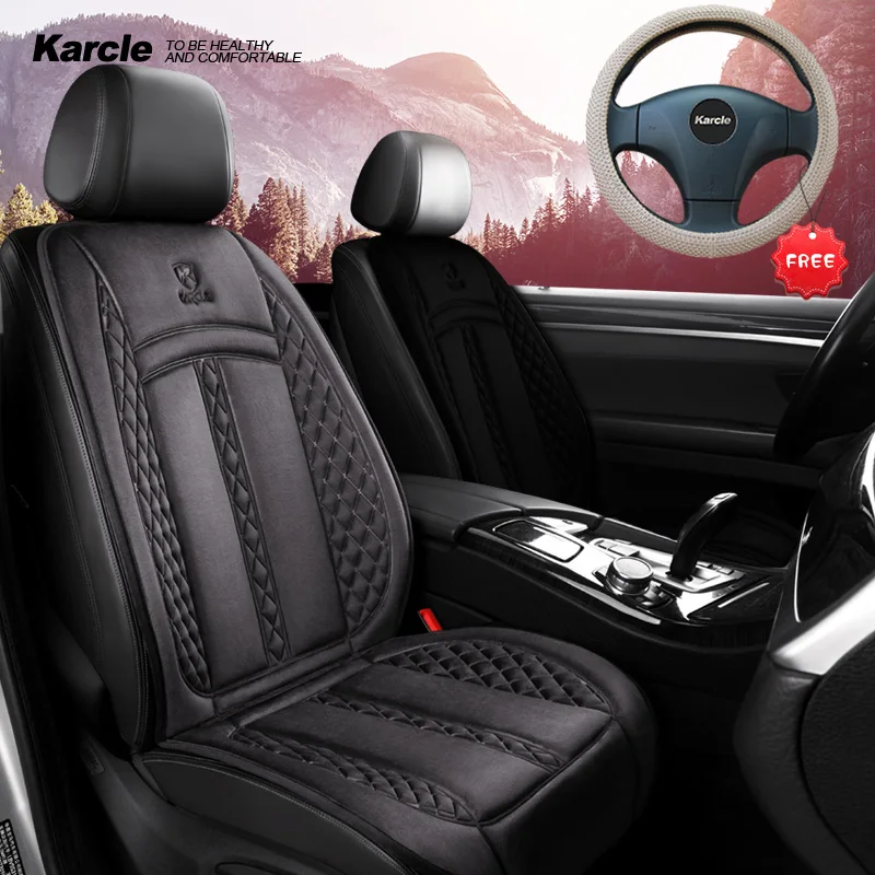 Фото Karcle Heated Car Seat Cushion Cover Heating Pad 12V-24V Universal Warmer Heater Protector for Winter | Автомобили и мотоциклы