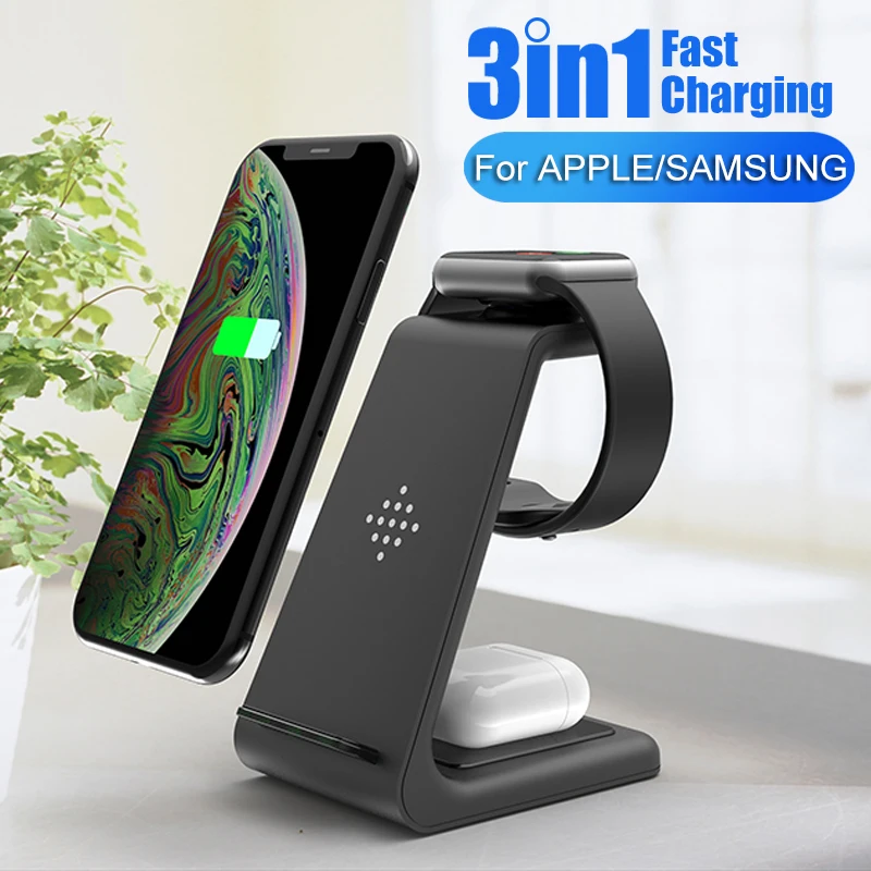 QI 10W Fast Charge 3 in 1 Wireless Charger For iPhone for Samsung Buds For Apple Watch 4 3 2 For Airpods Pro Charger Stand Dock
QI 10W Fast Charge 3 in 1 Wireless Charger For iPhone for Samsung Buds For Apple Watch 4 3 2 For Airpods Pro Charger Stand Dock