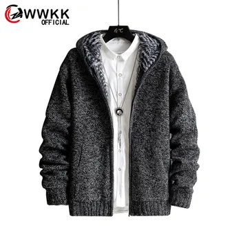 Winter Cold Protection Men's Windproof Jacket Faux Fur Wool Sweater Jackets Men Zipper Knitted Thick Hooded Keep Warm Male Coats
Winter Cold Protection Men's Windproof Jacket Faux Fur Wool Sweater Jackets Men Zipper Knitted Thick Hooded Keep Warm Male Coats