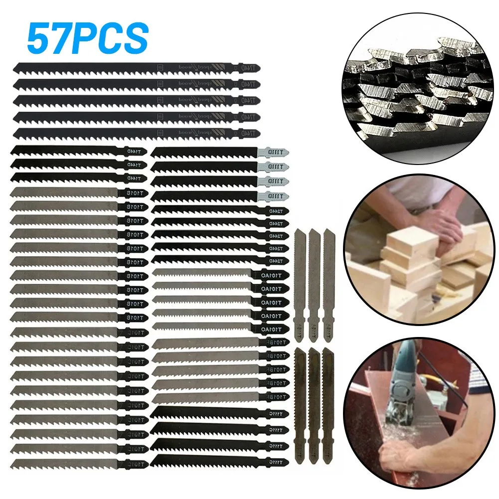 57Pcs Jig Saw Blade Wood Cutting T-Shank T118A T118B T144D T111C T111D T244D T101BR T101AO T101B T101D For Bosch
57Pcs Jig Saw Blade Wood Cutting T-Shank T118A T118B T144D T111C T111D T244D T101BR T101AO T101B T101D For Bosch