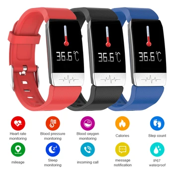 Bracelet T1 Fitness Tracker Body Temperature ECG Smart Bracelet Heart Rate Monitor Smart Watch Music Control Sport2020 Men Women
Bracelet T1 Fitness Tracker Body Temperature ECG Smart Bracelet Heart Rate Monitor Smart Watch Music Control Sport2020 Men Women