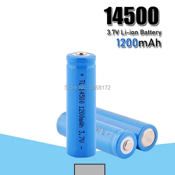 High Capacitance 14500 Battery 3.7V 1200mAh Rechargeable li-ion Battery for Led Flashlight Battery
High Capacitance 14500 Battery 3.7V 1200mAh Rechargeable li-ion Battery for Led Flashlight Battery