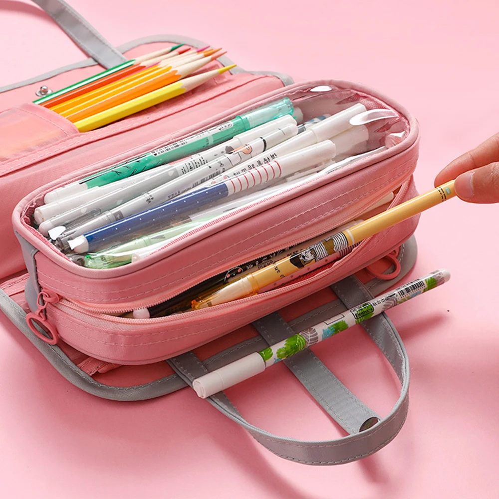 Double Layer Simple Cute Canvas Pencil Case Student Large Capacity Stationery Bag Multifunctional Storage Bag
Double Layer Simple Cute Canvas Pencil Case Student Large Capacity Stationery Bag Multifunctional Storage Bag