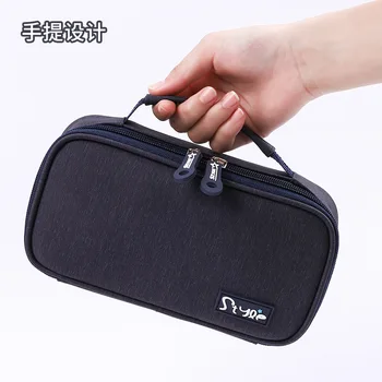 Canvas Multifunctional Large-capacity Double-layer Portable Pencil Case Simple Student Pencil Pouch Solid Color Stationery Cases 
Canvas Multifunctional Large-capacity Double-layer Portable Pencil Case Simple Student Pencil Pouch Solid Color Stationery Cases