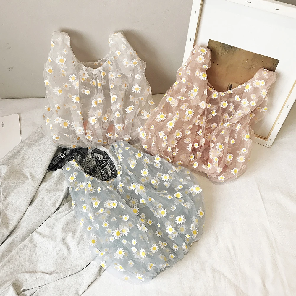 Small Transparent Tote Mesh Cloth Bag Women Girls Daisy Embroidery Handbag Cute Flower Tulle Fruit Bag Purse Shopping Bag
Small Transparent Tote Mesh Cloth Bag Women Girls Daisy Embroidery Handbag Cute Flower Tulle Fruit Bag Purse Shopping Bag