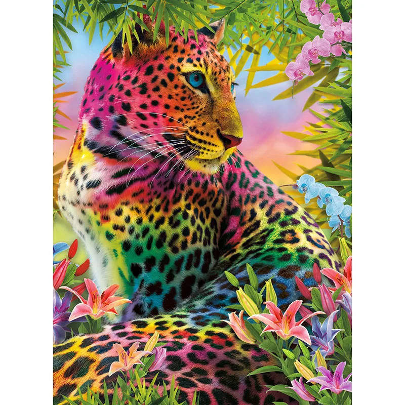 Home Decoration DIY 5D Diamond Embroidery "Colorful Panther" Full Diamond Cross Stitch Set Animal Painting Resin Hobby Craft
Home Decoration DIY 5D Diamond Embroidery "Colorful Panther" Full Diamond Cross Stitch Set Animal Painting Resin Hobby Craft