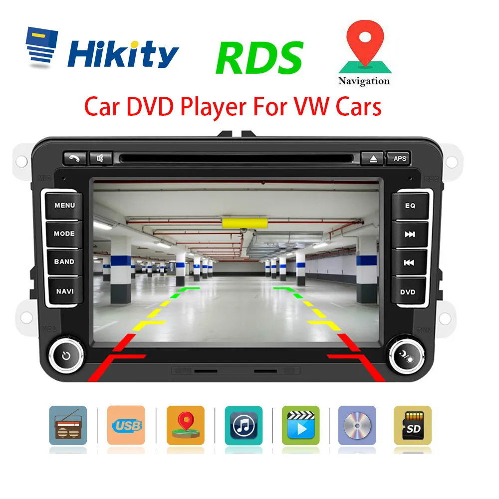 Hikity Car Multimedia Player 2 Din 7'' RDS Car Radio Audio Bluetooth Car MP5 Player GPS FM Radio Car DVD Player for VW Cars
Hikity Car Multimedia Player 2 Din 7'' RDS Car Radio Audio Bluetooth Car MP5 Player GPS FM Radio Car DVD Player for VW Cars
