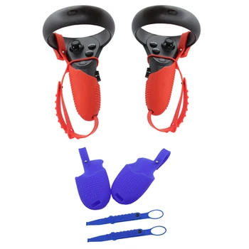 Silicone Handle Grip Cover Fixing Strap for Oculus Quest/ Rift S VR Headset Controller Shockproof Protective Case Accessories
Silicone Handle Grip Cover Fixing Strap for Oculus Quest/ Rift S VR Headset Controller Shockproof Protective Case Accessories