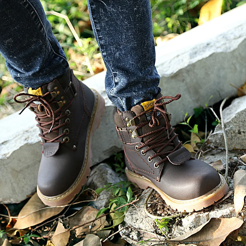 Autumn And Winter Martin Boots Men's Fashion Versatile Worker Boots Genuine Leather Snowfield Short Boots Cotton-padded Shoes En
Autumn And Winter Martin Boots Men's Fashion Versatile Worker Boots Genuine Leather Snowfield Short Boots Cotton-padded Shoes En
