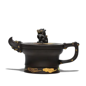 Chinese handmade teapot Original ore black mud Kungfu supreme teapot High quality clay Yixing teapot 330ml
Chinese handmade teapot Original ore black mud Kungfu supreme teapot High quality clay Yixing teapot 330ml