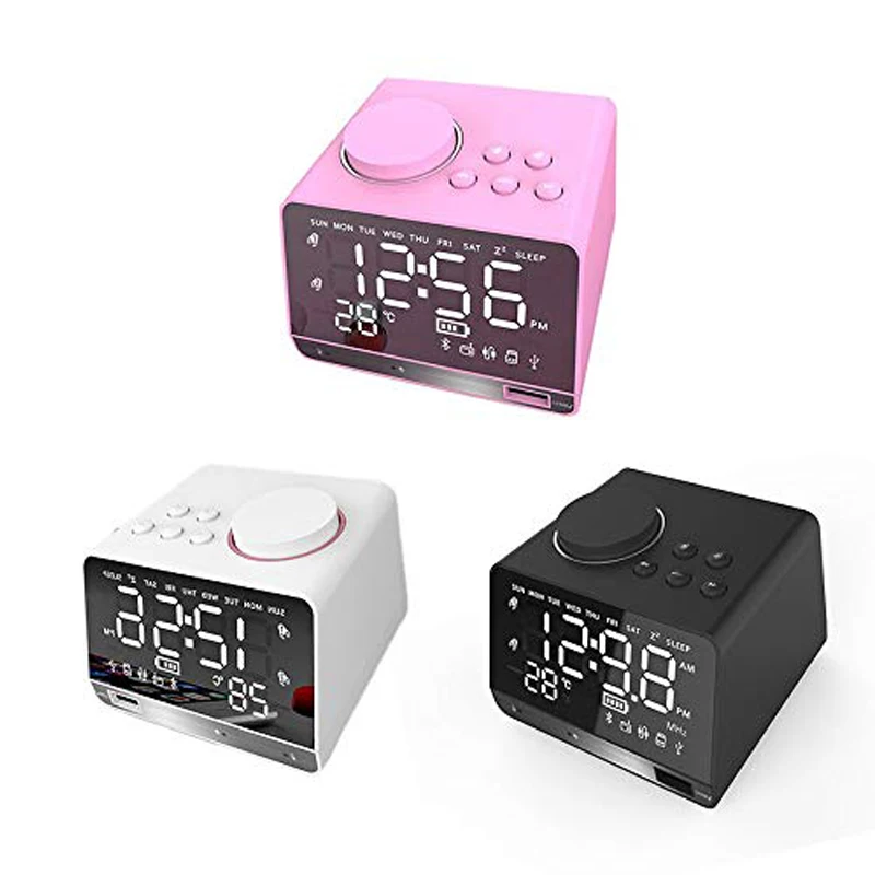 Su amigo Wireless Mirror Alarm Clock Speaker Multi-Function Card Desktop Computer Audio Radio Support AUX TF Card Music Play
Su amigo Wireless Mirror Alarm Clock Speaker Multi-Function Card Desktop Computer Audio Radio Support AUX TF Card Music Play