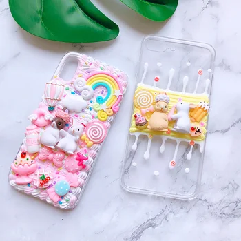 DIY case for Samsung Note10 plus 3D rabbit phone cover for Galaxy s10 plus S6/s7/s8/9+ handmade creamy shell note8/9 girl gift
DIY case for Samsung Note10 plus 3D rabbit phone cover for Galaxy s10 plus S6/s7/s8/9+ handmade creamy shell note8/9 girl gift