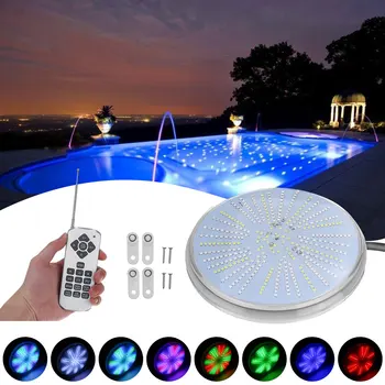380 LED RGB Swimming Pool Underwater Lamp with Remote Landscape Fountain Pool Light AC/DC12V Waterproof IP68 Underwater Lights
380 LED RGB Swimming Pool Underwater Lamp with Remote Landscape Fountain Pool Light AC/DC12V Waterproof IP68 Underwater Lights