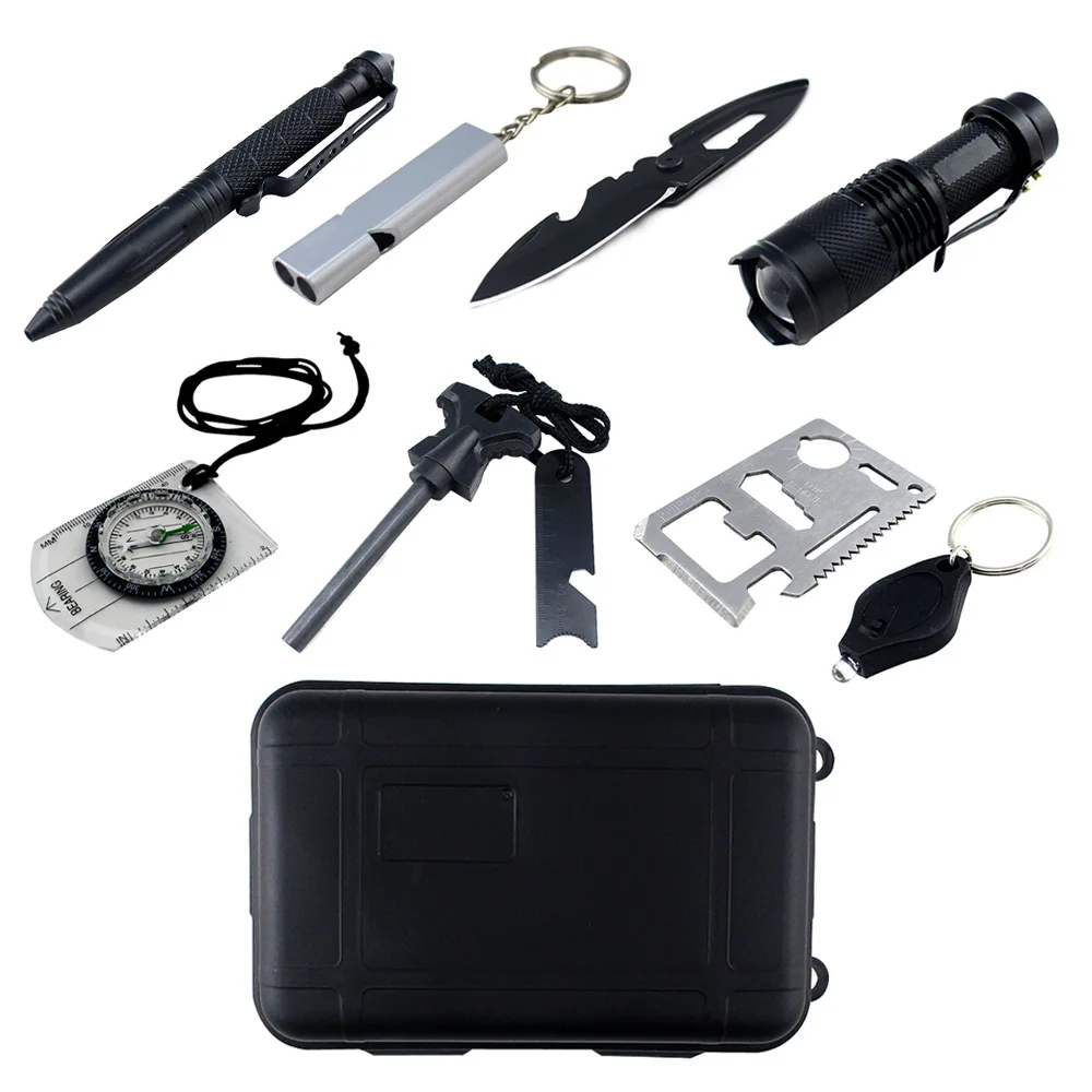 Lock Road Outdoor Toolbox Adventure Survival Lighting Flashlight Fire da huo bang Set Tool Box
Lock Road Outdoor Toolbox Adventure Survival Lighting Flashlight Fire da huo bang Set Tool Box
