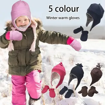 3 Sizes Baby Hats 1-5 Years Boys Girls Hats Kids Winter Hats Little Boys And Baby Warm Fleece Pilot Hat Mitten Set
3 Sizes Baby Hats 1-5 Years Boys Girls Hats Kids Winter Hats Little Boys And Baby Warm Fleece Pilot Hat Mitten Set