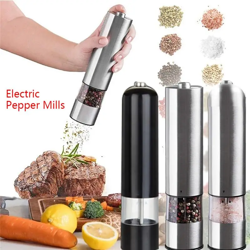 Automatic Electric Pepper Grinder Salt And Pepper Mills Spice Grinding Machine Adjustable Pepper Mill Kitchen Accessories
Automatic Electric Pepper Grinder Salt And Pepper Mills Spice Grinding Machine Adjustable Pepper Mill Kitchen Accessories
