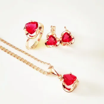 TOP FASHION JEWELRY SET ROSE GOLD COLOR BRIDAL JEWELRY TRENDY HEART RED CUBIC ZIRCON NECKLACE EARRINGS WEDDING JEWELRY SETS925
TOP FASHION JEWELRY SET ROSE GOLD COLOR BRIDAL JEWELRY TRENDY HEART RED CUBIC ZIRCON NECKLACE EARRINGS WEDDING JEWELRY SETS925
