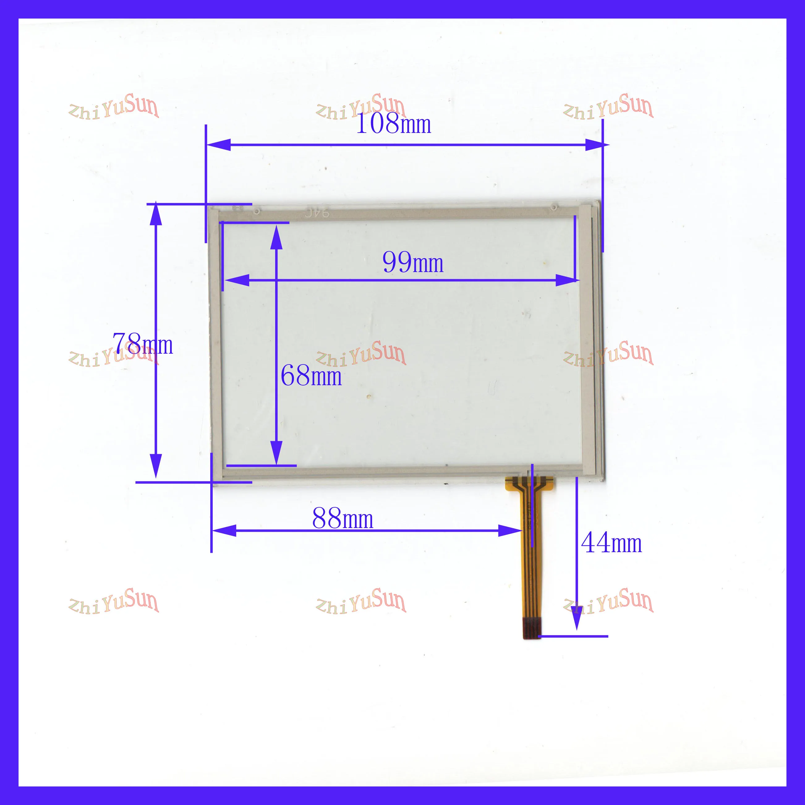 ZhiYuSun 108*78mm 94C suitable 4.8inch 4lines resistance screen this is compatible blass 108*78 | Компьютеры и офис